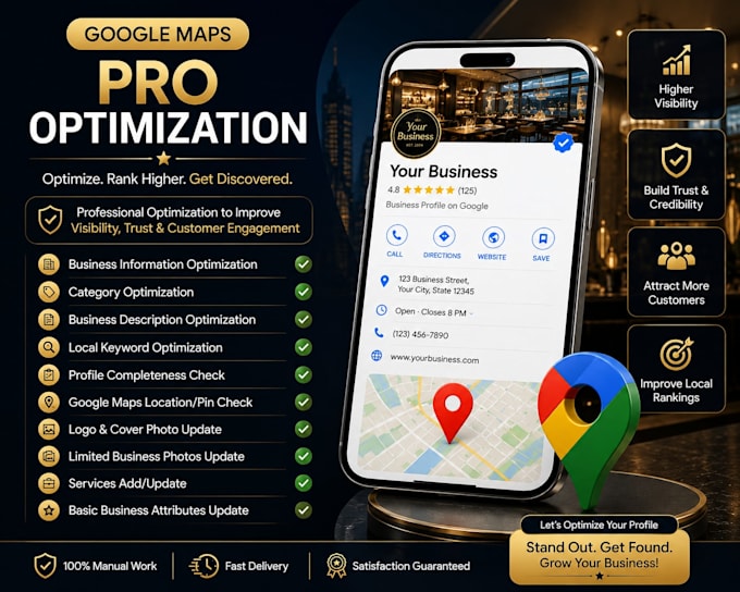 optimize your business profile and google maps listing