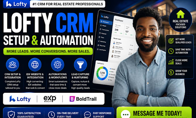 set up lofty crm lofty website design lofty website redesign lofty smart plan