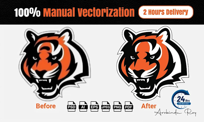 vectorize your brand logo and convert images to vector, png to svg, ai, eps
