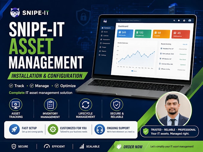install and configure snipe IT asset management system