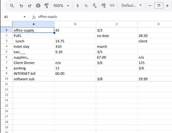 do fast, accurate financial data entry in excel and google sheets