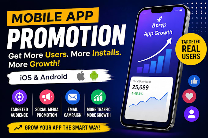 do mobile app promotion, ios android app installs and user acquisition