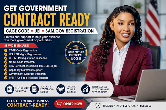 do cage code, uei, sam registration and government contract setup