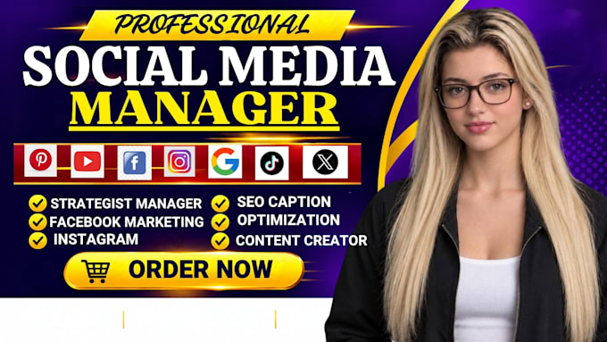 be your social media manager, content creator, social media marketing manager