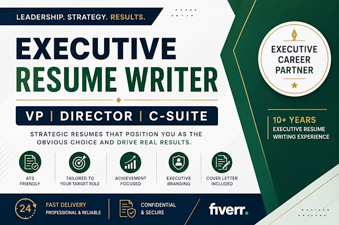 craft an executive resume for vp roles