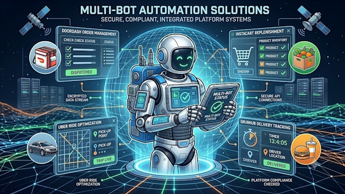 set up doordash bot instacart bot uber bot grabber bot grubhub bot bot lyft