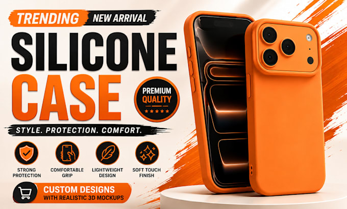 design custom phone cases with realistic 3d product mockups