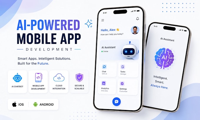 do develop ai mobile apps, ai chatbots and custom ai app builder