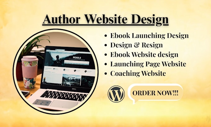 design book author website, ebook website, wix website redesign