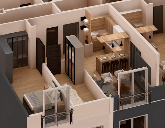create architectural 3d models renders and animations