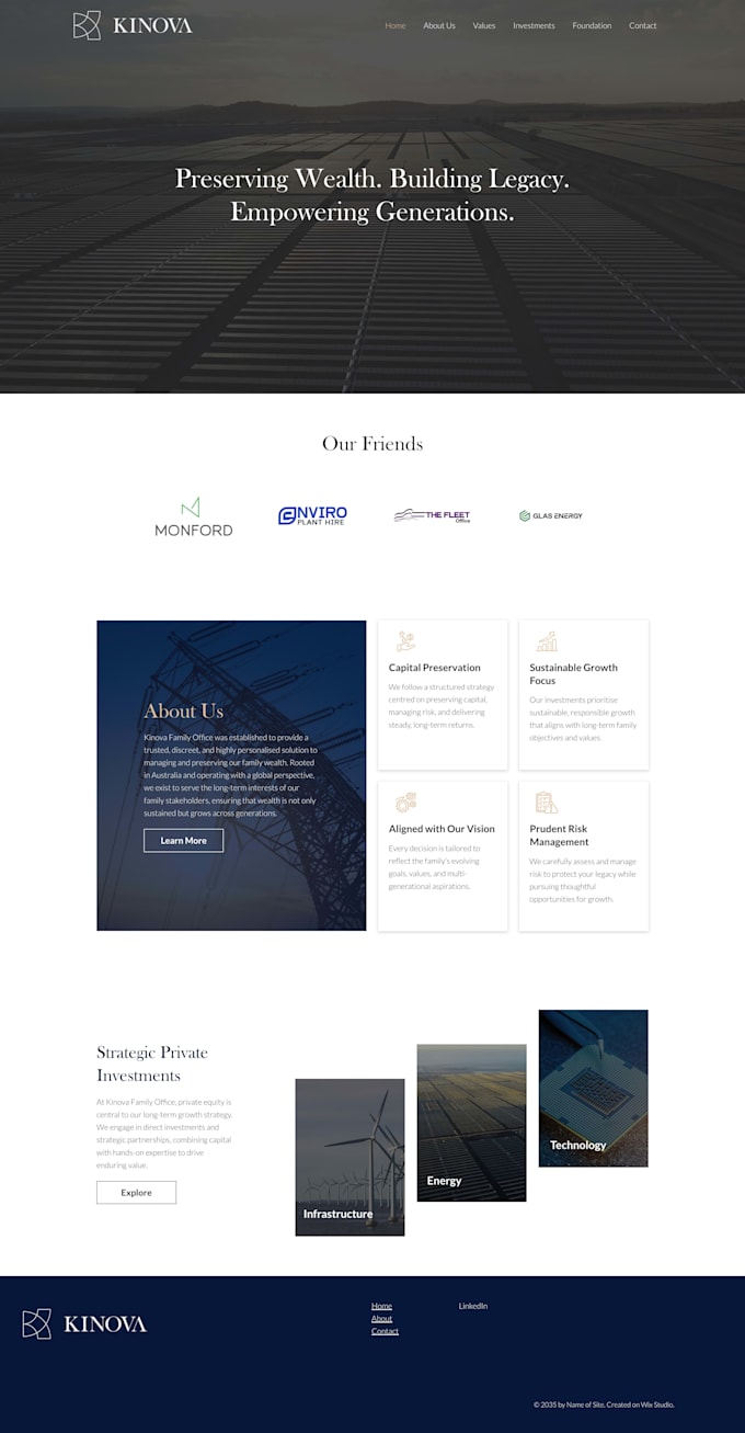 design and build a professional wix website