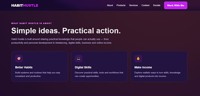 code a stunning onepage website matching your brand style