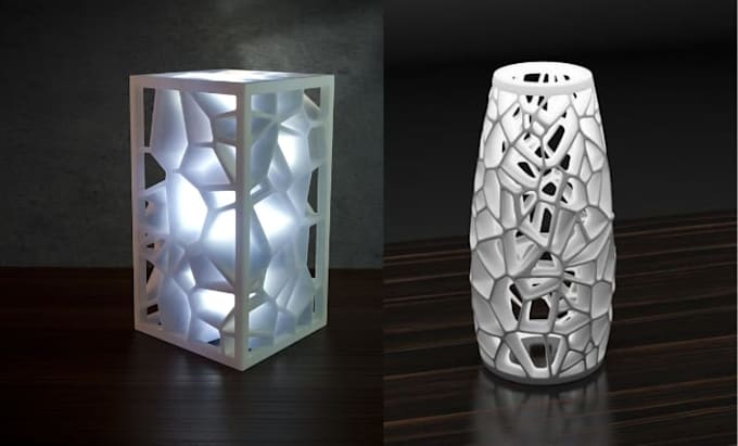 do 3d lamp design, 3d printable lamp , 3d lamp modeling design
