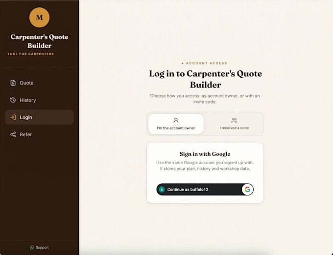 build a web system with database, login and admin panel