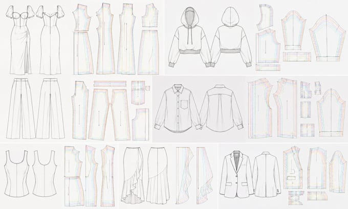 be a sewing pattern maker, create PDF dxf patterns and grading for garments