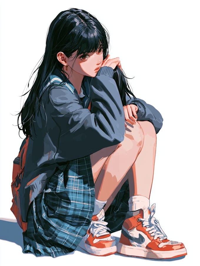 draw anime portrait or character avatar