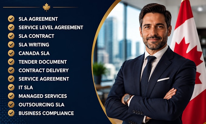 create canada sla service level agreement for tender and contract delivery