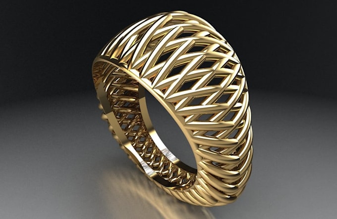 create 3d jewelry cad model for metal 3d printing and casting