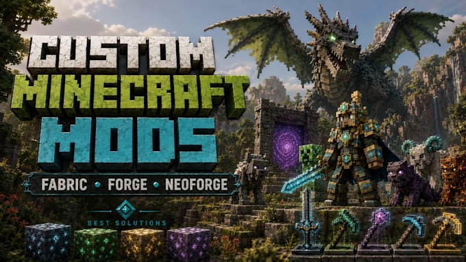 create minecraft skin, fabric, forge, neoforge mods, plugins forge fabric mods