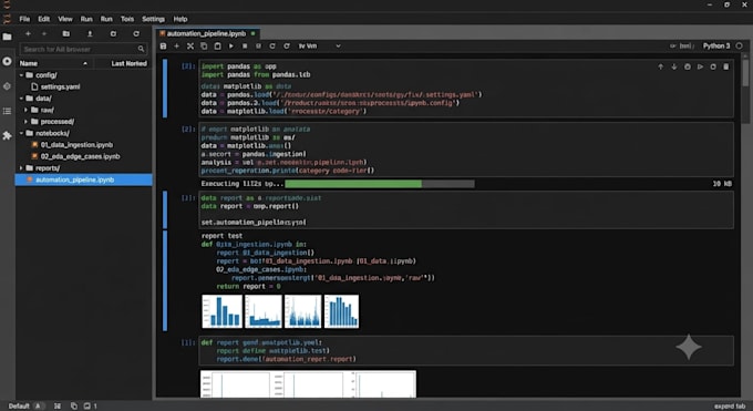 do advanced data analysis, reporting, automation and predictive modeling