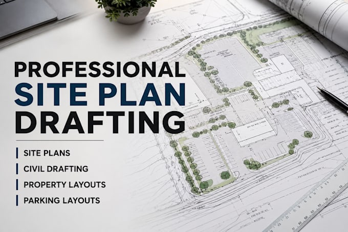 draw professional site plans and civil drafting drawings