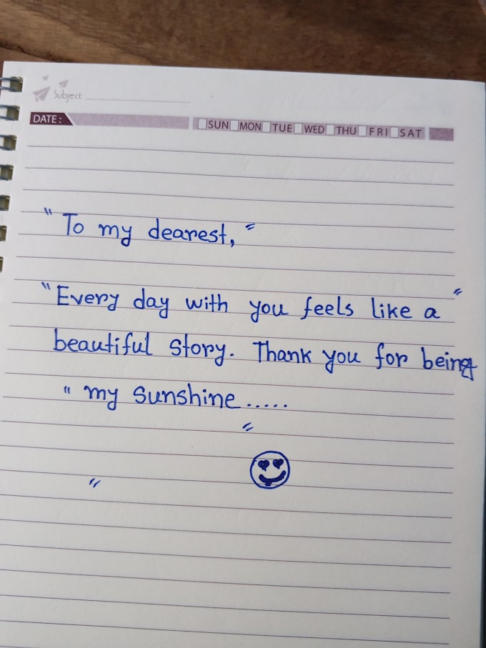 do clean handwriting letter notes and assignment