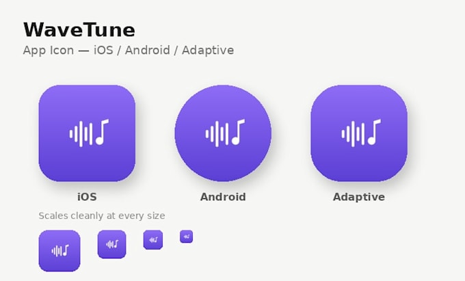 create a unique app icon design for android and ios apps