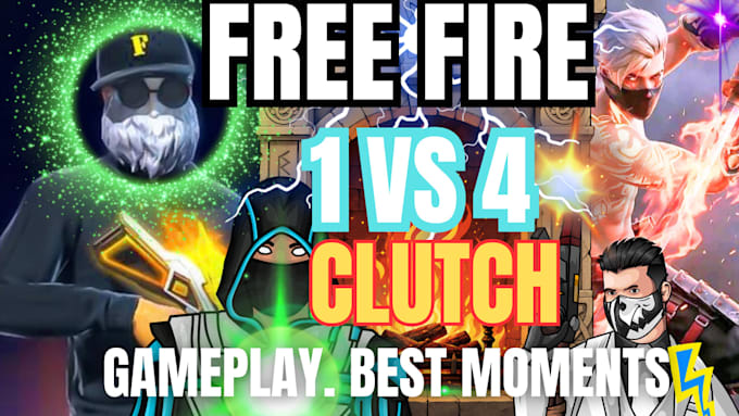 design eye catching free fire pubg gaming youtube thumbnail