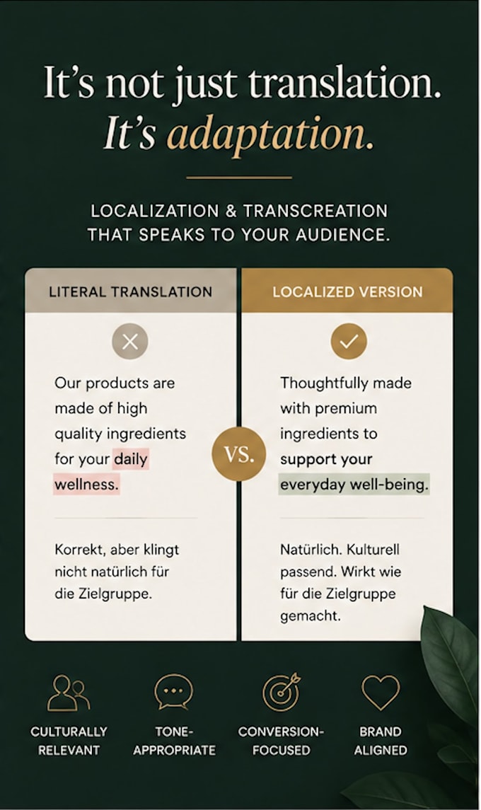 translate, localize, and proofread your content