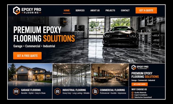 epoxy website epoxy flooring resin floor website coating flooring landing page