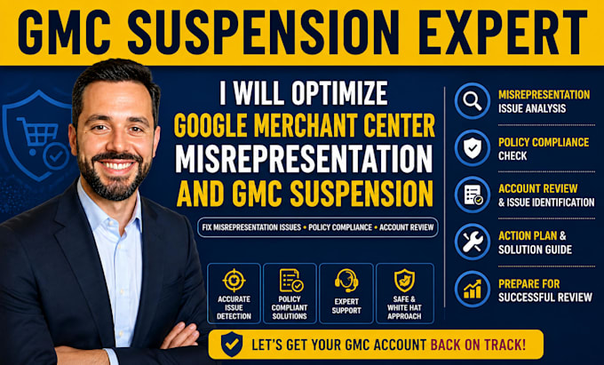 optimize google merchant center misrepresentation and gmc suspension