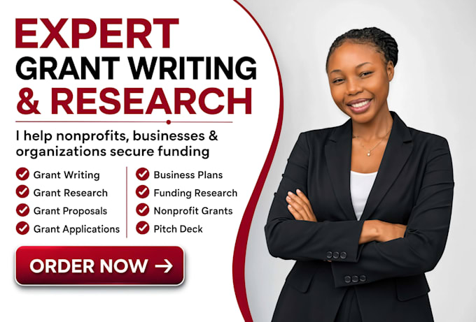 do grant writing, grant proposal, grant research, grant application, and busines