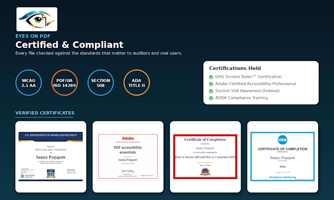 do accessible fillable PDF forms with wcag and section 508 compliance