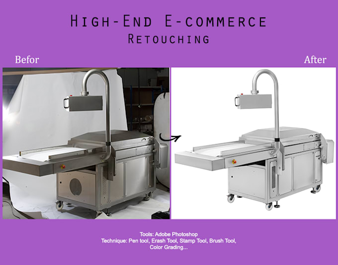 do product image retouching in photoshop
