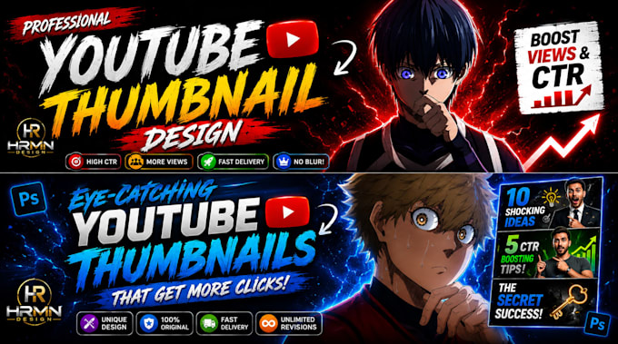 make professional youtube thumbnails that attract more click