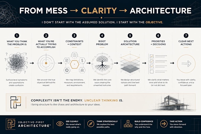 architect a clear solution for your complex idea or problem