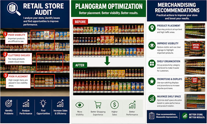 audit your retail store merchandising and planogram