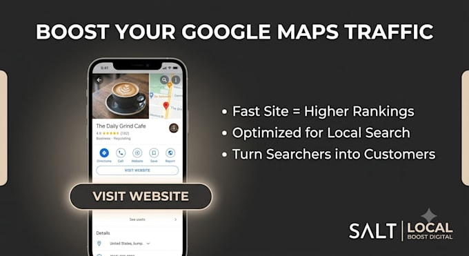 a fast local landing page and optimize google maps