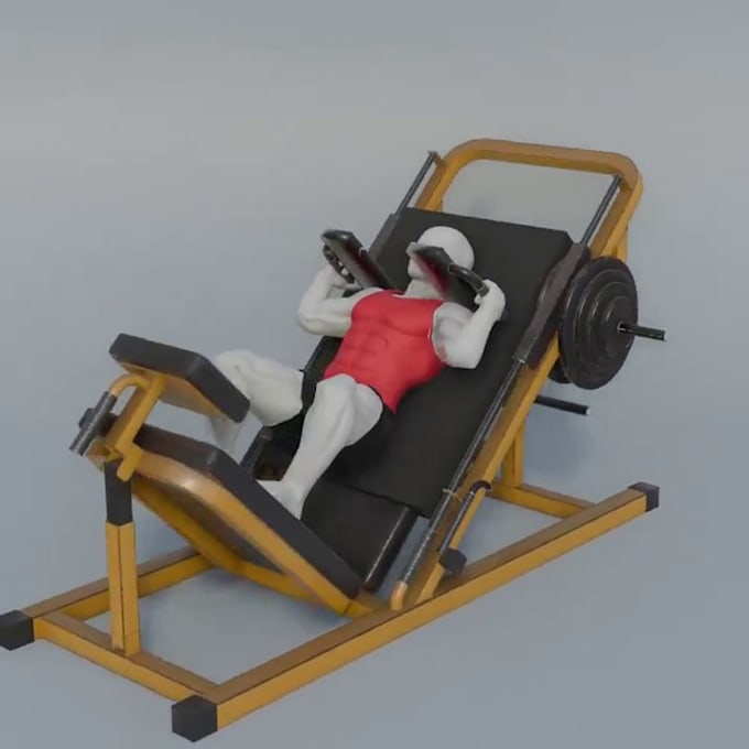 create fitness animation 3d exercise workout animation muscle building videos