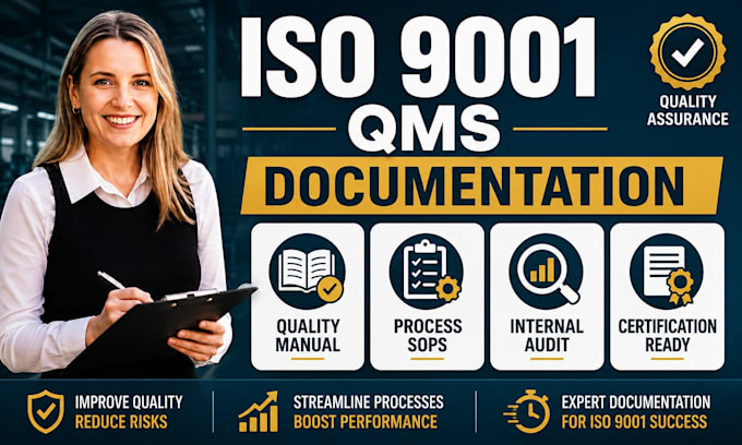 iso 9001 qms documentation and certification support