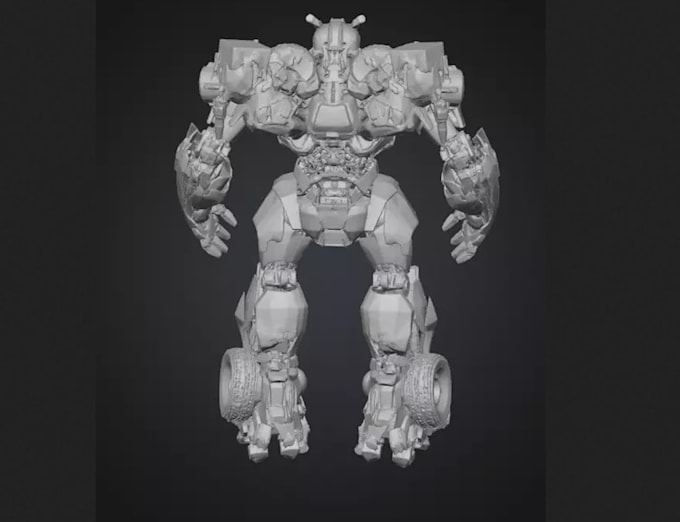 design and model a custom 3d mecha robot, vrchart avatar or sci fi character