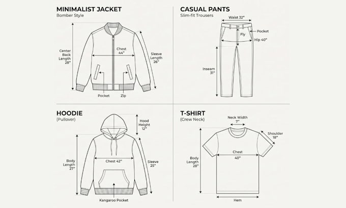 do professional fashion tech pack for you create clothing tech pack designer
