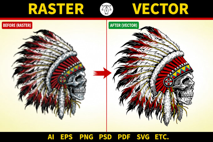 do vector tracing, image to vector, convert logo to vector ai svg eps