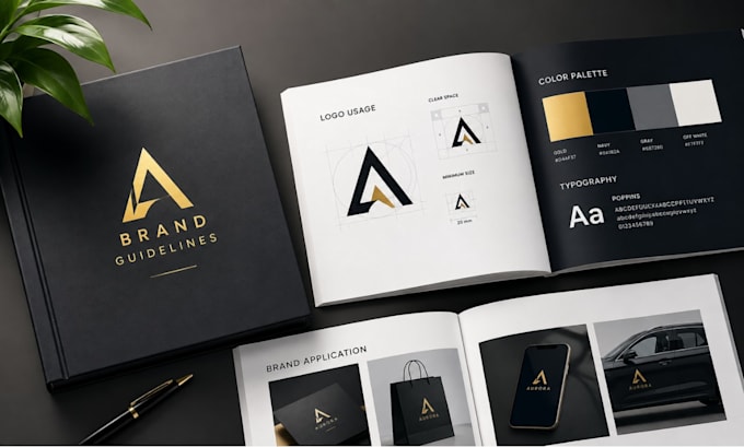 design professional brand usage guide, brand