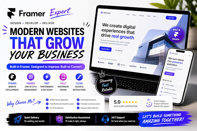 do framer website develop framer website framer cms framer business website