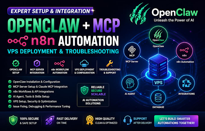 setup openclaw mcp n8n automation vps deployment troubleshooting claude mcp