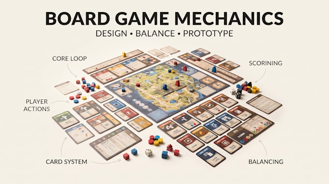 develop your board game mechanics and prototype and board game balancing