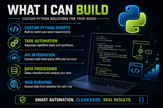 create custom python scripts and automation tools
