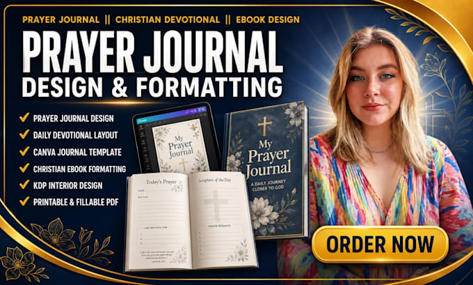 do prayer journal design canva journal format christian ebook daily devotional
