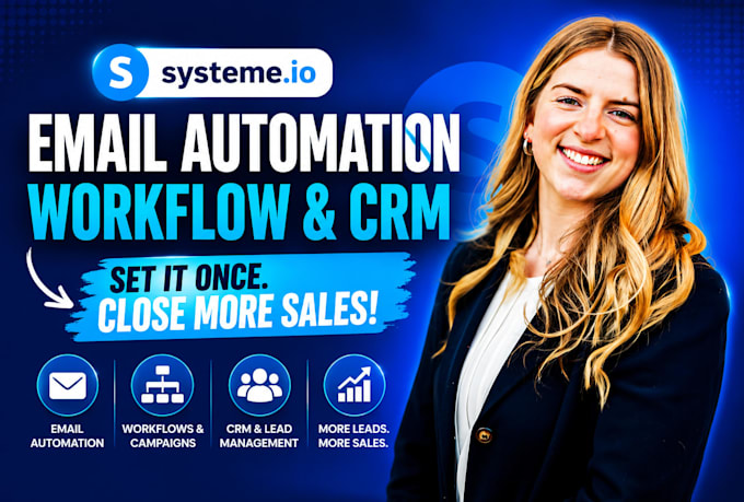 setup systeme io email automation, spanish systeme io workflow, campaign, CRM